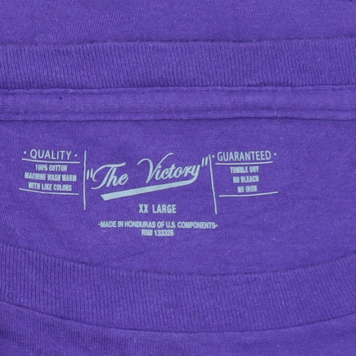 The Victory Men’s Purple Northwestern University 2XL Graphic T-Shirt