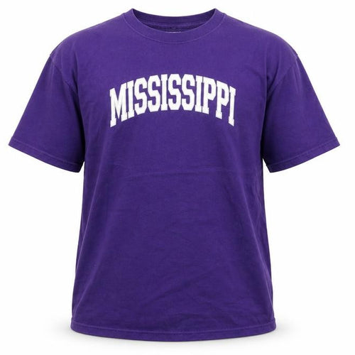 Jerzees Men’s Purple Mississippi XL Heavyweight Cotton T-Shirt