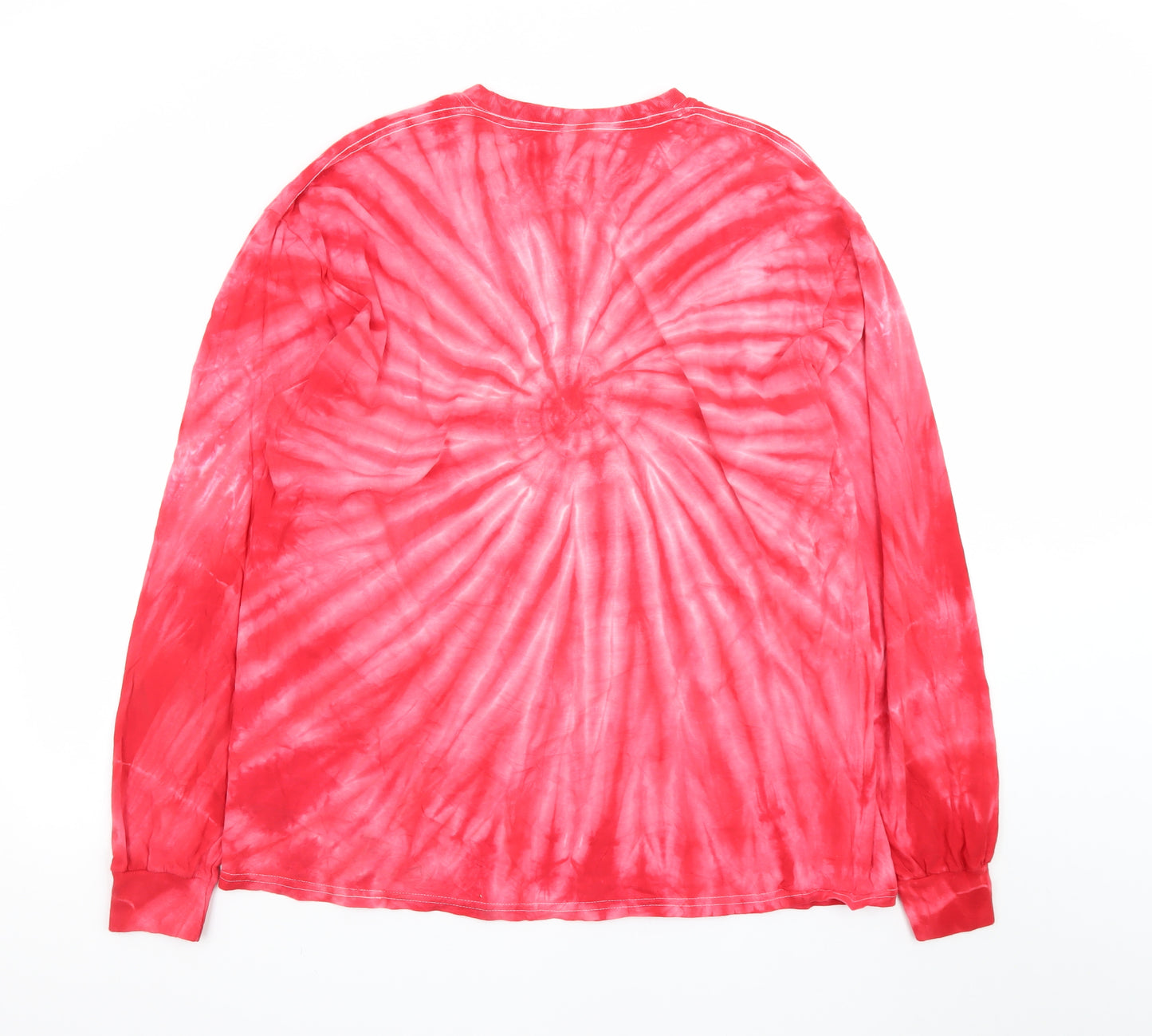 Gildan Mens XL Red Tie Dye Verdigris Cardinals Long Sleeve T-Shirt