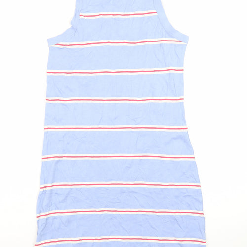 Marks and Spencer Women’s Blue Striped Tank Dress Size S Jersey Summer