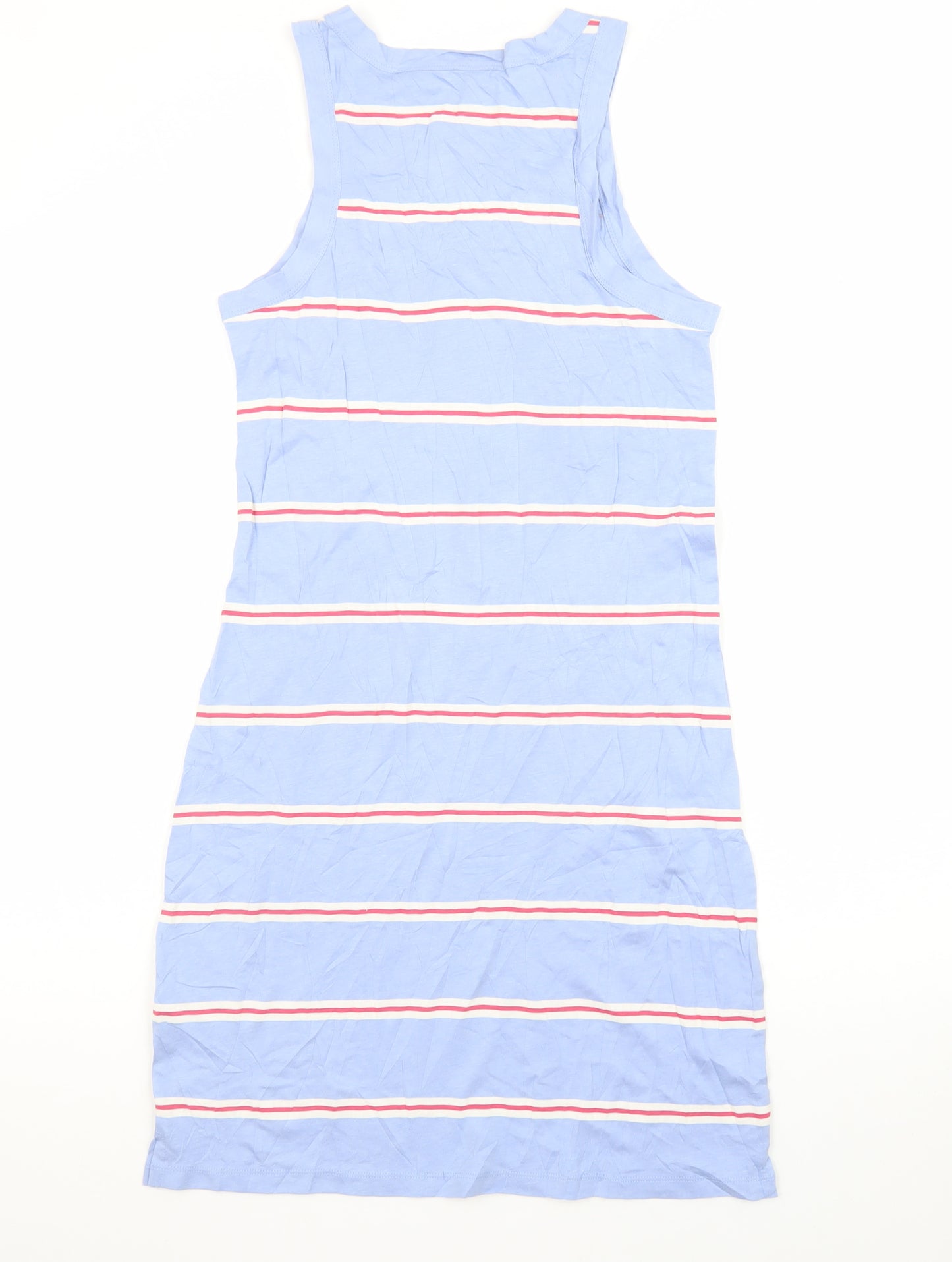 Marks and Spencer Women’s Blue Striped Tank Dress Size S Jersey Summer