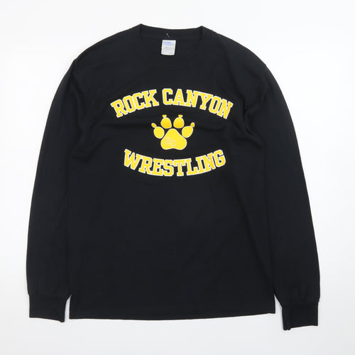 Port & Company Men's Black Rock Canyon Wrestling Long Sleeve T-Shirt M