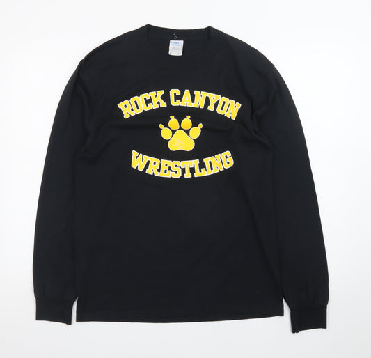 Port & Company Men's Black Rock Canyon Wrestling Long Sleeve T-Shirt M