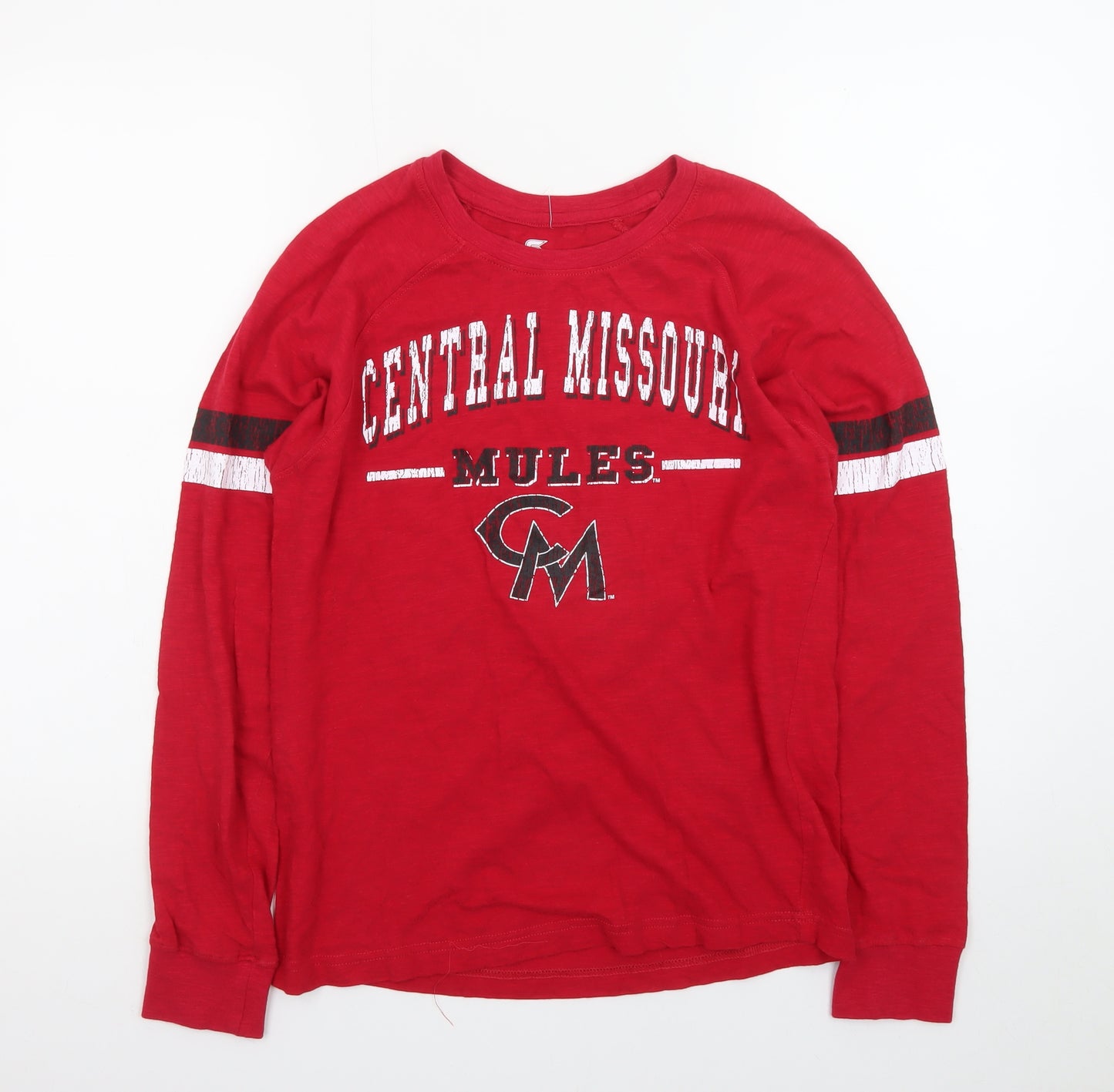 Colosseum Men's Red Central Missouri Mules Long Sleeve T-Shirt Size S