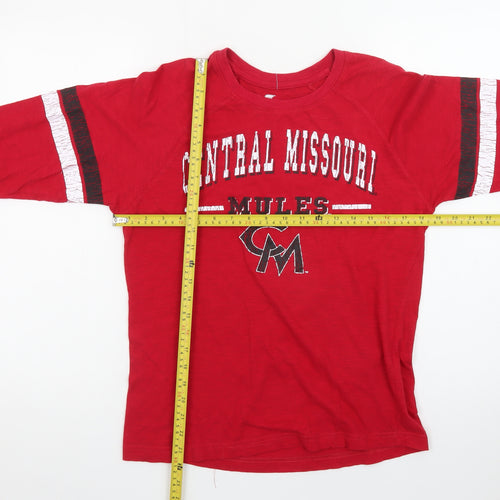 Colosseum Men's Red Central Missouri Mules Long Sleeve T-Shirt Size S