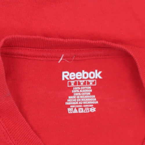 Reebok Men's Red Long Sleeve Hurricanes Hockey T-Shirt M