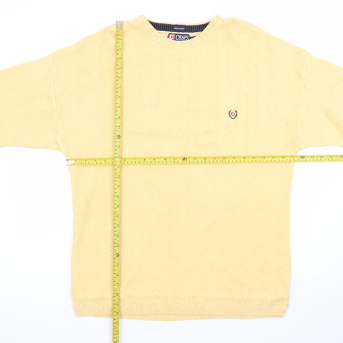Chaps Ralph Lauren Men's Yellow XL Cotton Crew Neck Jumper