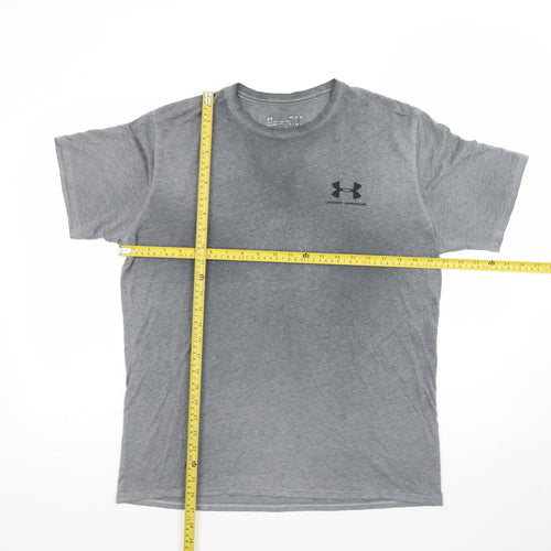 Under Armour Men's Grey Short Sleeve Crew Neck T-Shirt Size M