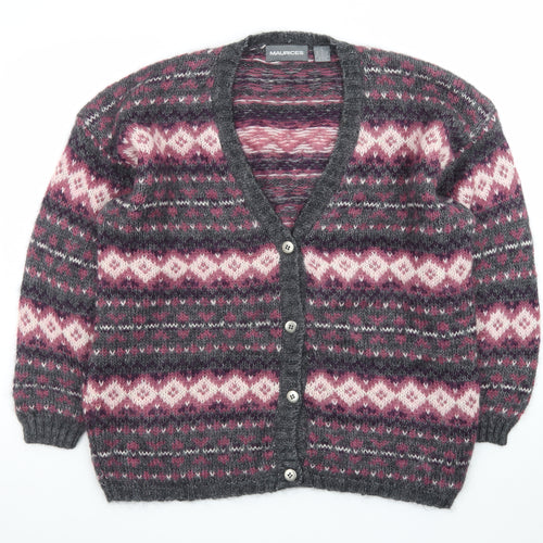 Maurices Women's Multicoloured Fair Isle Cardigan L