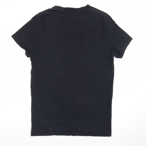 Jack Wills Men's Black Slim Fit Cotton Crew Neck T-Shirt M