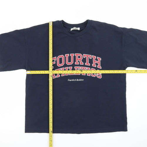 Fourth & Reckless Men's Navy Athletic Graphic T-Shirt Size S