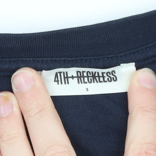 Fourth & Reckless Men's Navy Athletic Graphic T-Shirt Size S