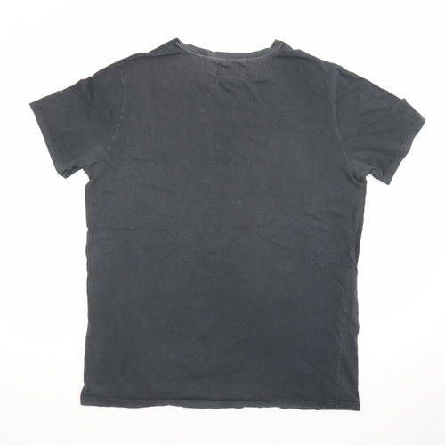 7 For All Mankind Men's Grey Los Angeles Cotton T-Shirt Size L