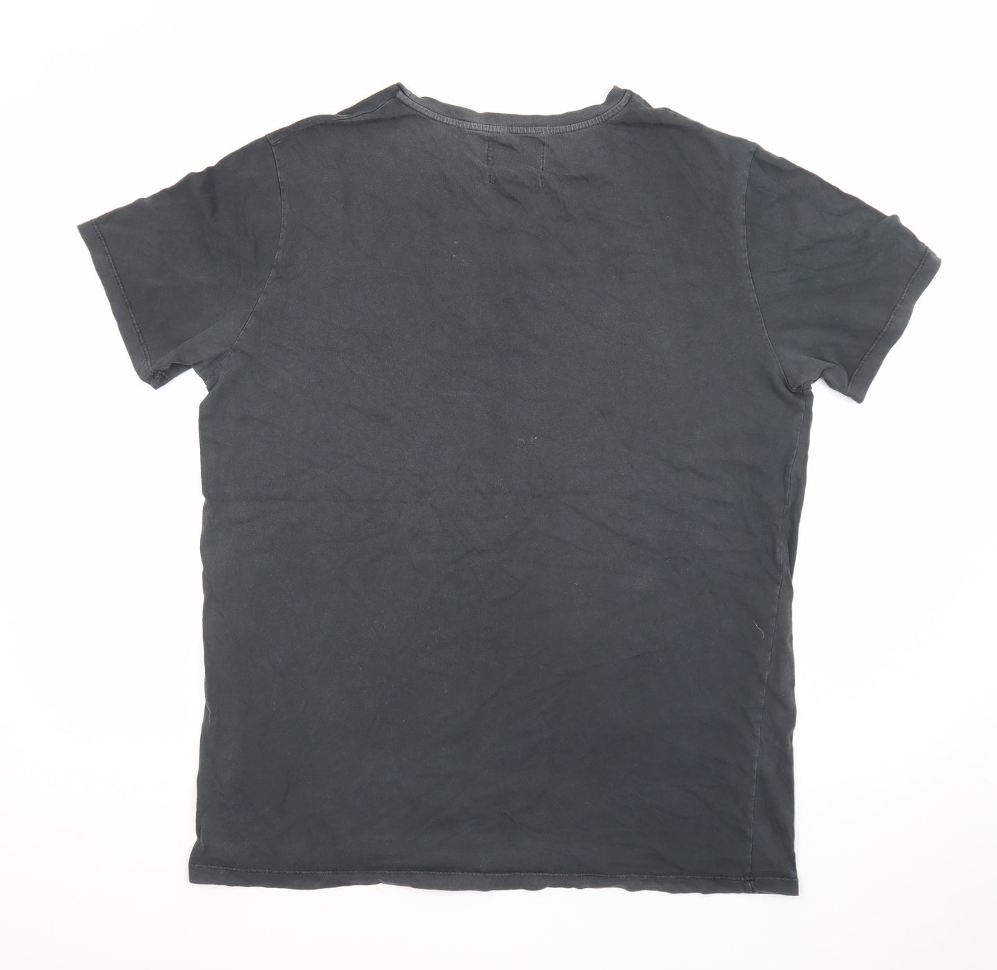 7 For All Mankind Men's Grey Los Angeles Cotton T-Shirt Size L