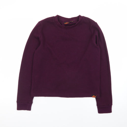 Crivit Women's Purple Long Sleeve Base Layer T-Shirt Size S