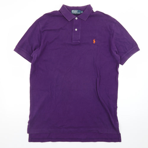 Ralph Lauren Men's Purple Cotton Polo Shirt Size M Classic Fit