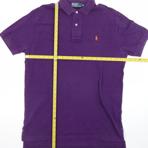 Ralph Lauren Men's Purple Cotton Polo Shirt Size M Classic Fit