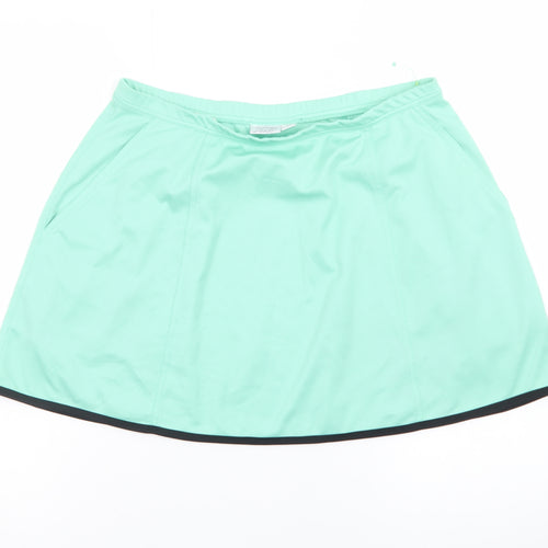 Tail Womens Green A-Line Sports Skort Size L Stretch Short