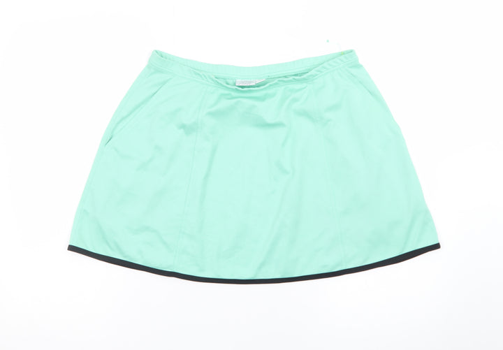 Tail Womens Green A-Line Sports Skort Size L Stretch Short