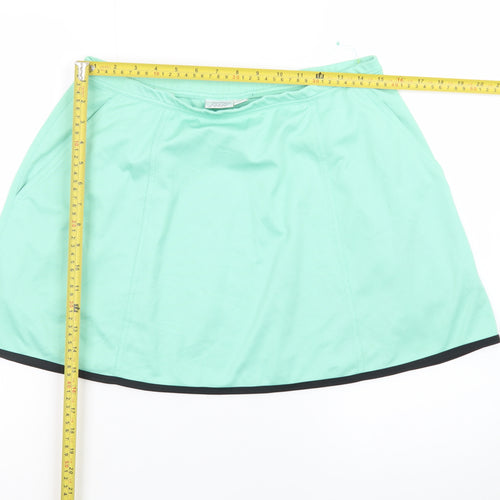 Tail Womens Green A-Line Sports Skort Size L Stretch Short