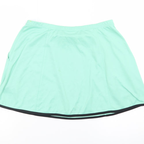 Tail Womens Green A-Line Sports Skort Size L Stretch Short