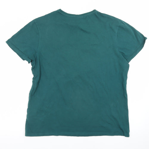 Volkswagen Men's Green XL Retro Camper Graphic T-Shirt