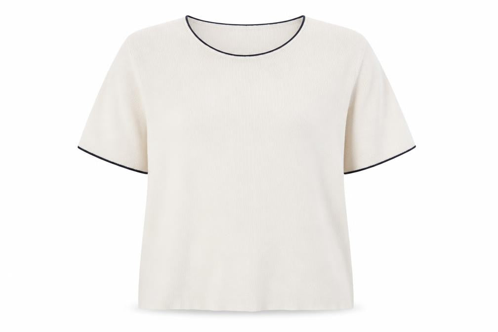Berkertex Women Beige Short Sleeve Knit Jumper Size 14/16