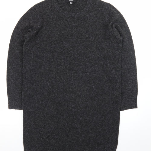 Vero Moda Women’s Grey Knit Jumper Dress XL Long Sleeve Casual