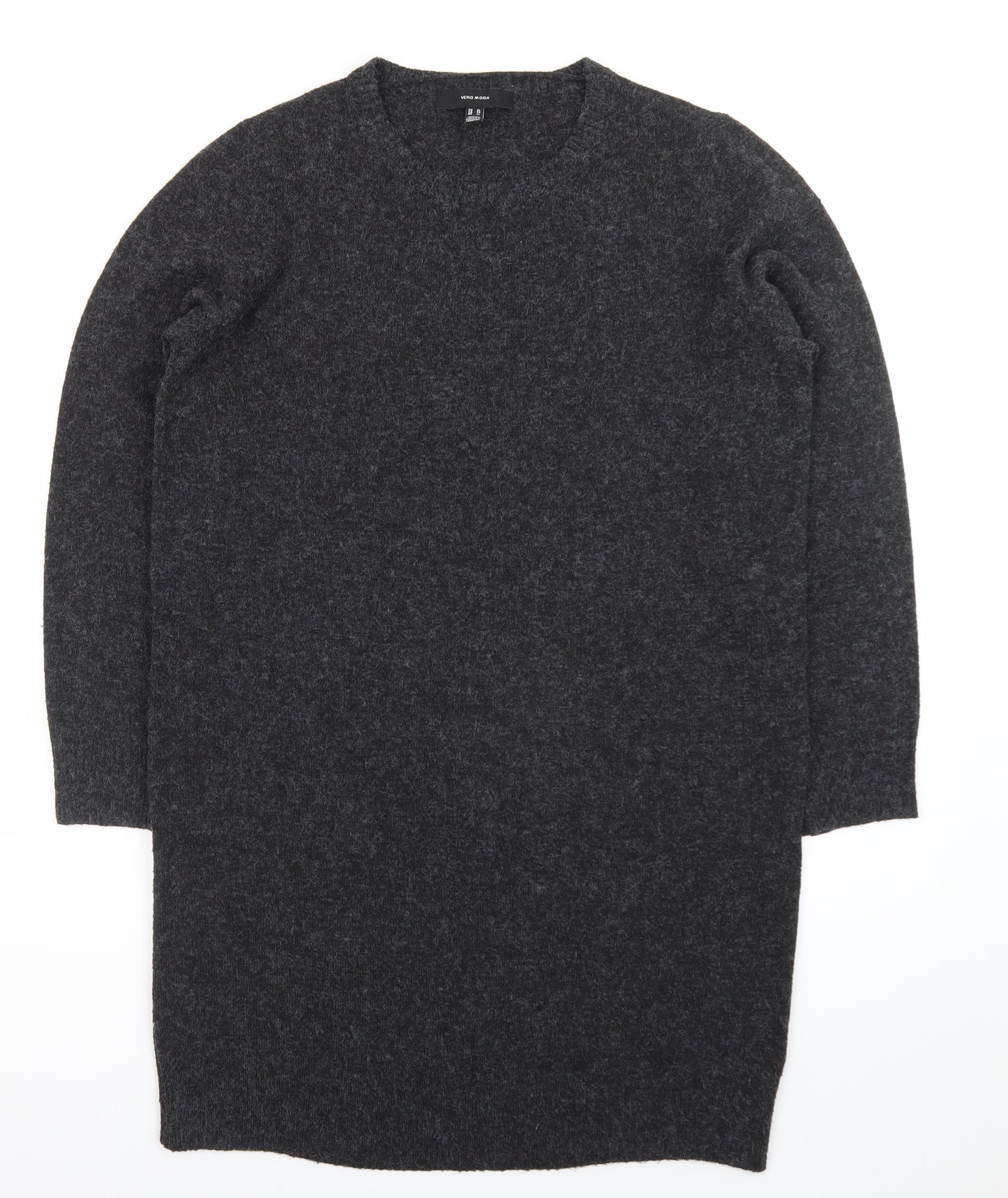 Vero Moda Women’s Grey Knit Jumper Dress XL Long Sleeve Casual