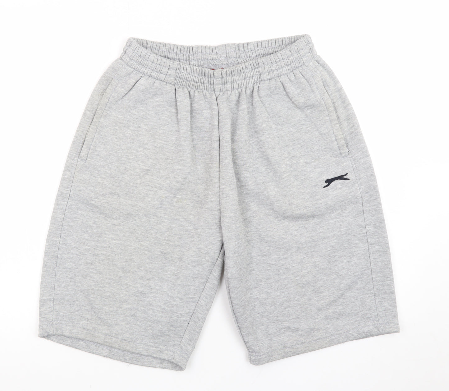 Slazenger Men's Grey XL Sweat Shorts Elastic Waist Pockets