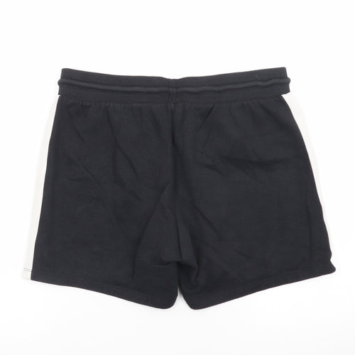 Jack & Jones Men's Black Sweat Shorts L Elastic Waist Casual