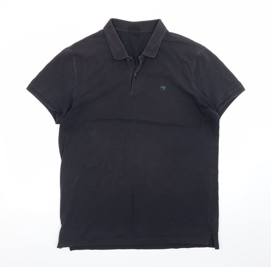 Scotch & Soda Men's Black XL Cotton Short Sleeve Polo Shirt