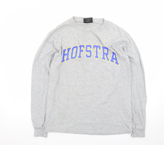 Steve & Barry's Men's Grey Hofstra Long Sleeve University T-Shirt Size S
