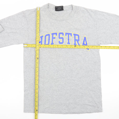 Steve & Barry's Men's Grey Hofstra Long Sleeve University T-Shirt Size S