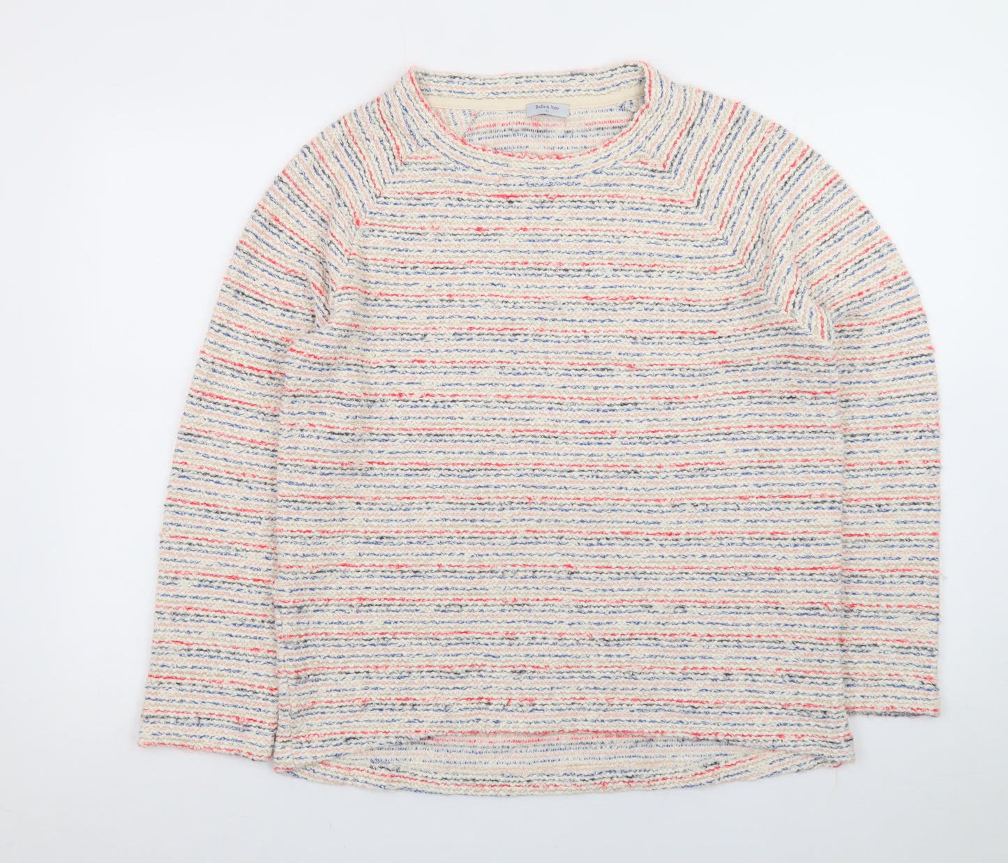 Bella di Notte Women’s Multicoloured Striped Cotton Knit Jumper Size 12