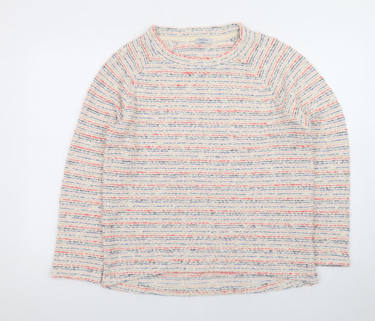 Bella di Notte Women’s Multicoloured Striped Cotton Knit Jumper Size 12
