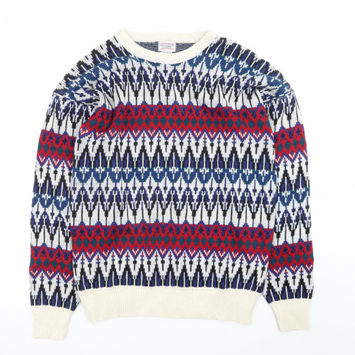 Westchester Classics Men's Multicoloured Fair Isle Knit Jumper L