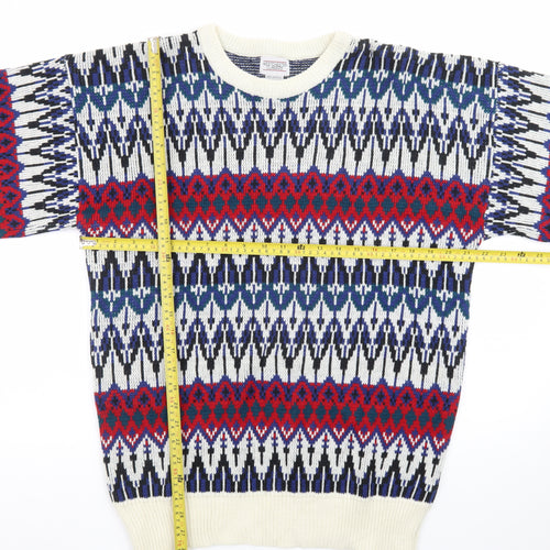 Westchester Classics Men's Multicoloured Fair Isle Knit Jumper L