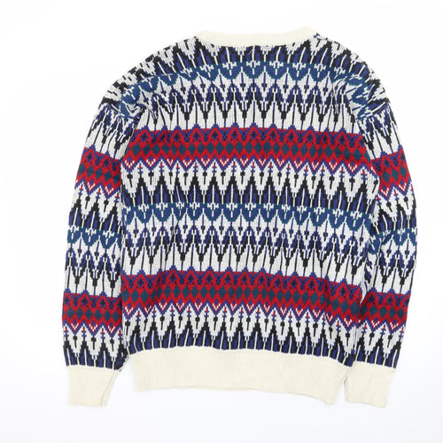 Westchester Classics Men's Multicoloured Fair Isle Knit Jumper L