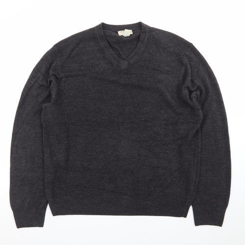 Dockers Men's Grey V-Neck Knit Pullover Jumper XL