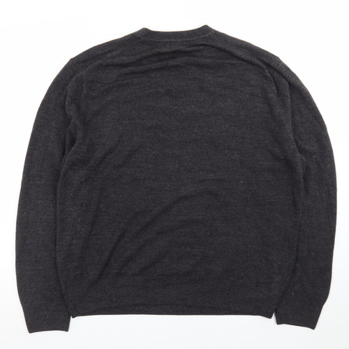 Dockers Men's Grey V-Neck Knit Pullover Jumper XL