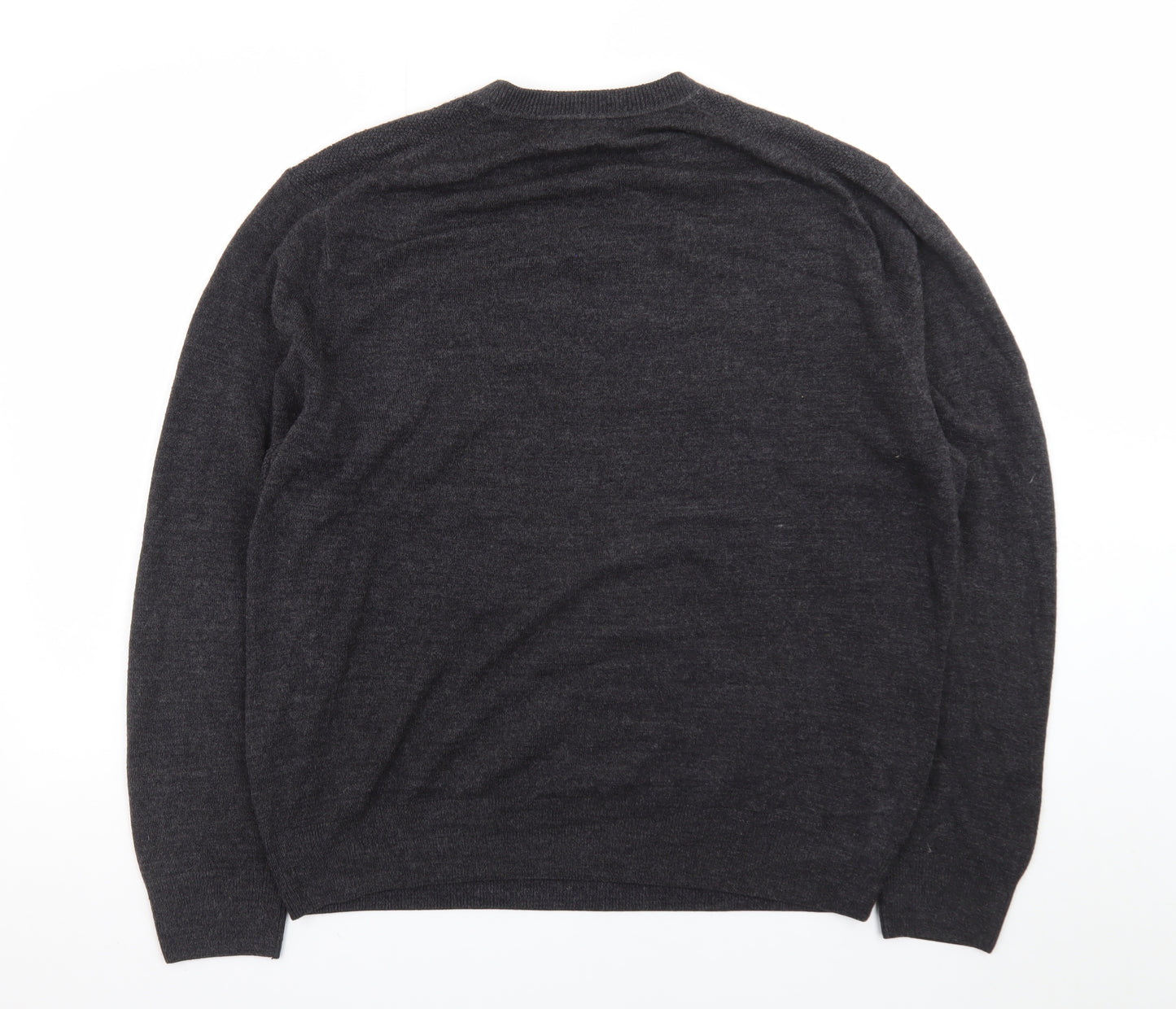 Dockers Men's Grey V-Neck Knit Pullover Jumper XL