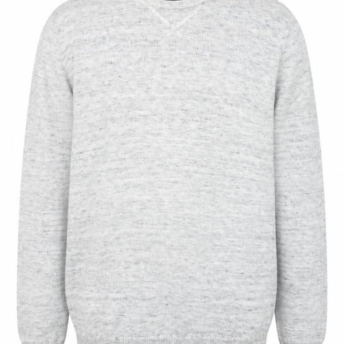 ACW85 Men's Grey V-Neck Knit Pullover Jumper Size M