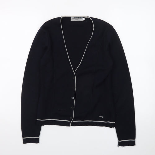 Julien Macdonald Women's Black XS Cardigan V-Neck Knitwear