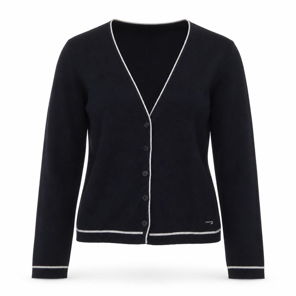 Julien Macdonald Women's Black XS Cardigan V-Neck Knitwear