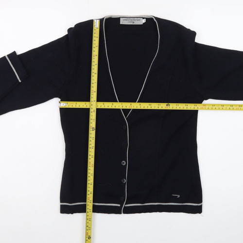 Julien Macdonald Women's Black XS Cardigan V-Neck Knitwear