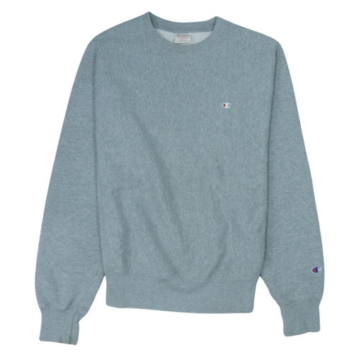Champion Men's Grey Reverse Weave Crew Neck Sweatshirt Small