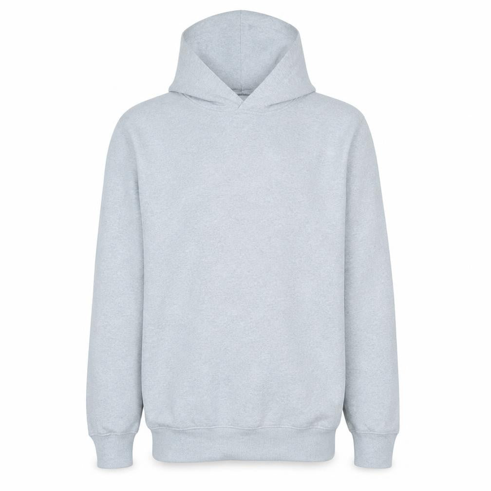 Front view of Vans Men's Grey Small Pullover Hoodie with Logo Print