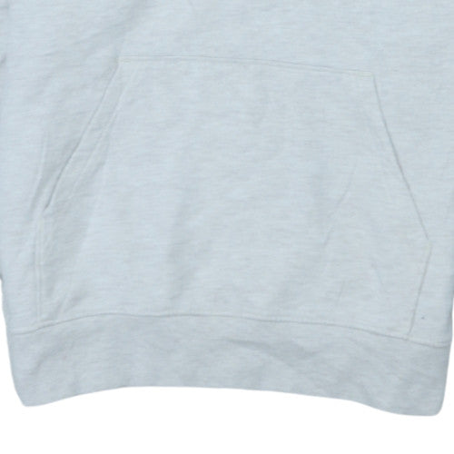 Vans Men's Grey Small Pullover Hoodie with Logo Print