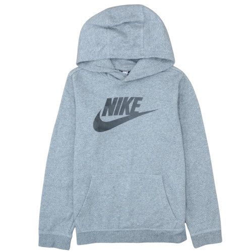 Nike Boys Grey Pullover Hoodie XL 158-170cm Fleece Sweatshirt